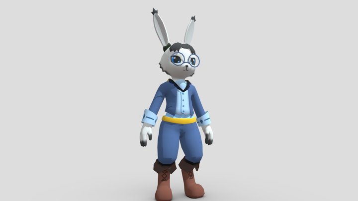 Bunny Guard Mage 3D Model