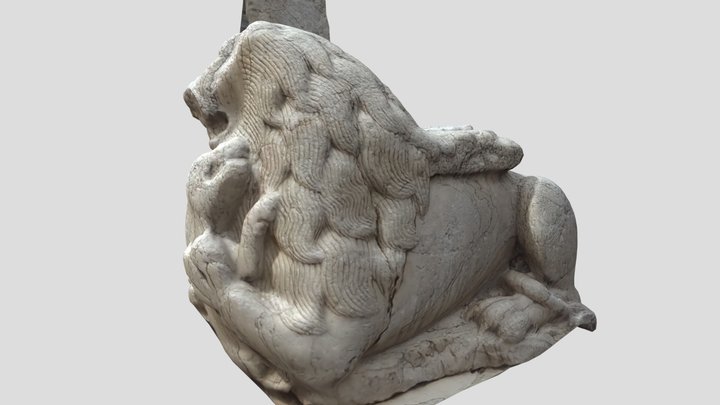 Leone medievale di Frosolone 3D Model