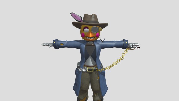 Time Traveler Toy Chica 3D Model