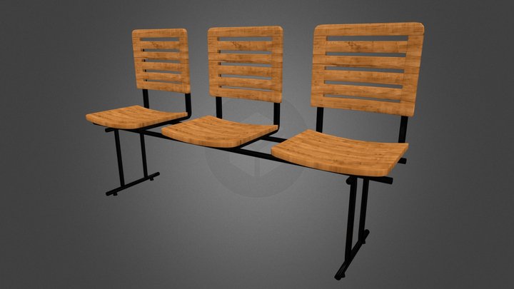 Public Chair 3D Model