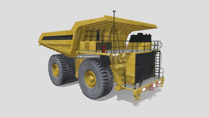 Komatsu 930E 3D Model