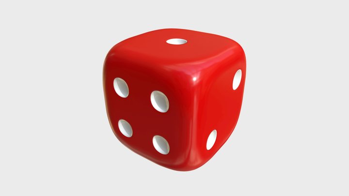 Rounded dice 3D Model