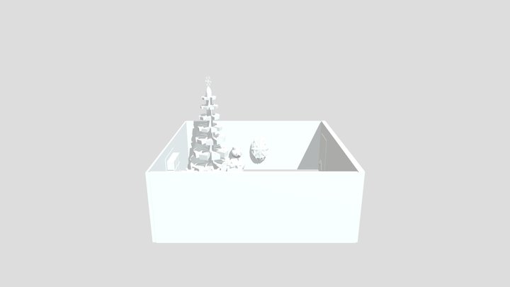 Комната с елкой денис 3D Model