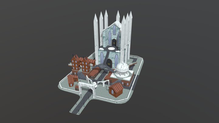 Zera: Reborn Main City 3D Model