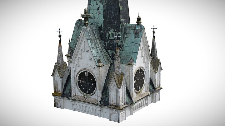 Věž kostela sv. Fabiána a Šebestiána 3D Model