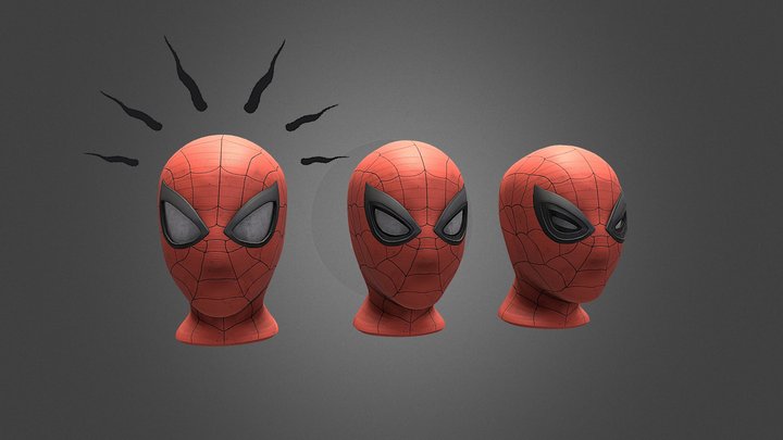 Spider-Man Mask - 3D model by LE METTE Maxence [23b631c] - Sketchfab