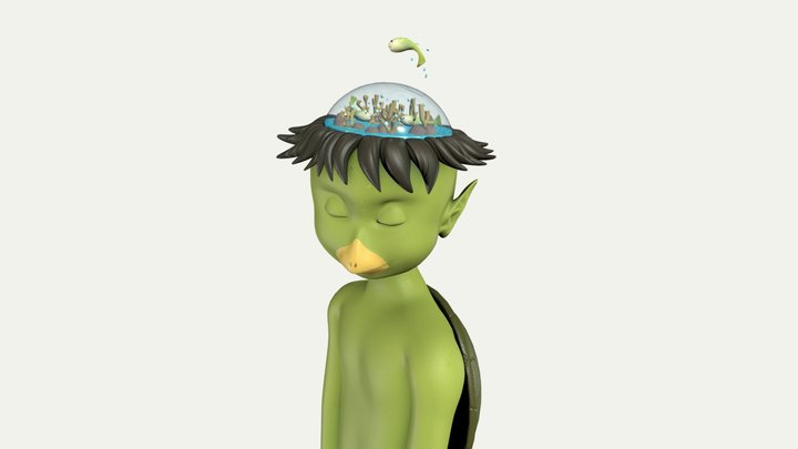 Kappa - Stylised character 3D Model