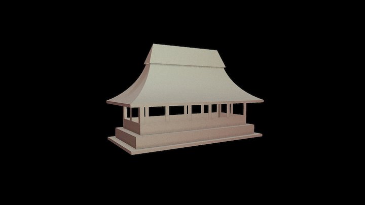 Флюгарка Пагода арт. PDA 3D Model