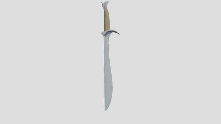 Elven Sword 3D Model