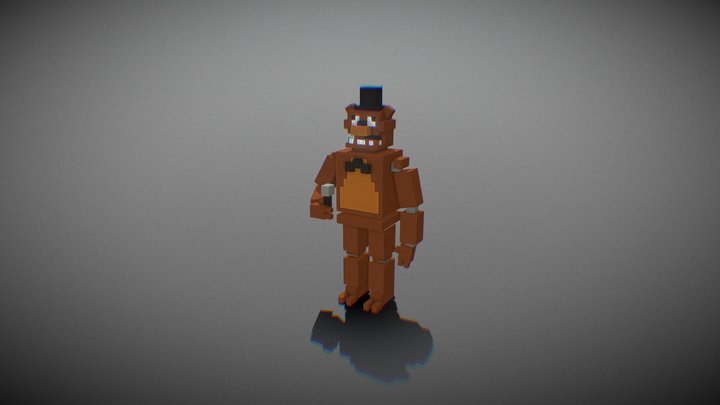 Low Poly Freddy Fazbear 3D Model