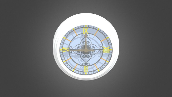 Макет часов для вокзала 3D Model