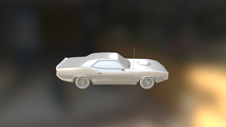 1971 Plymouth Barracuda 3D Model