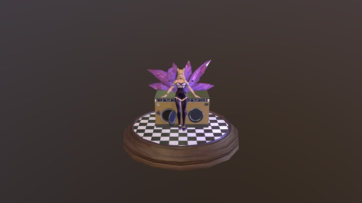 League Of Legends- Ahri KDA 3D Model
