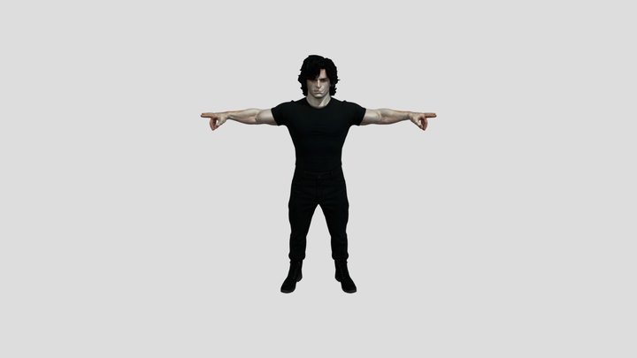 Mystery in Black, 6ft tall 3D Model