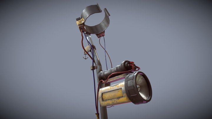 Rustborn Crutch weapon 3D Model