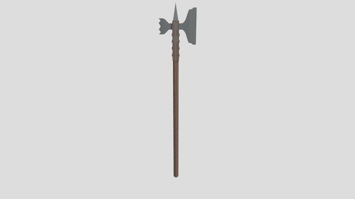 Gothic poleaxe 3D Model