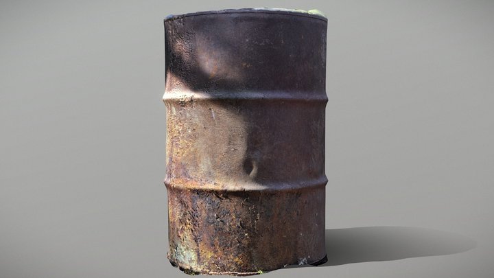 Rusty steel barrel – Modelo 3D gratuito STL