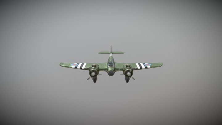 Bristol Beaufighter modified 3D Model