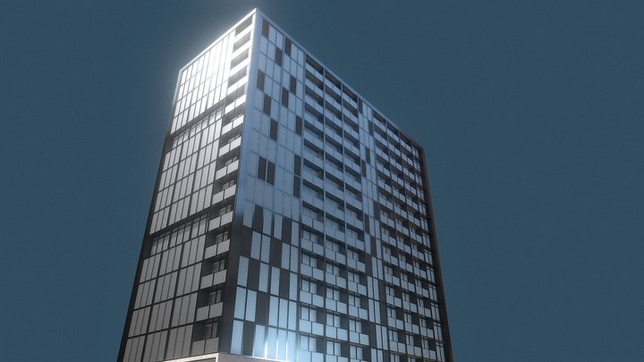 Modern Building 3D Model