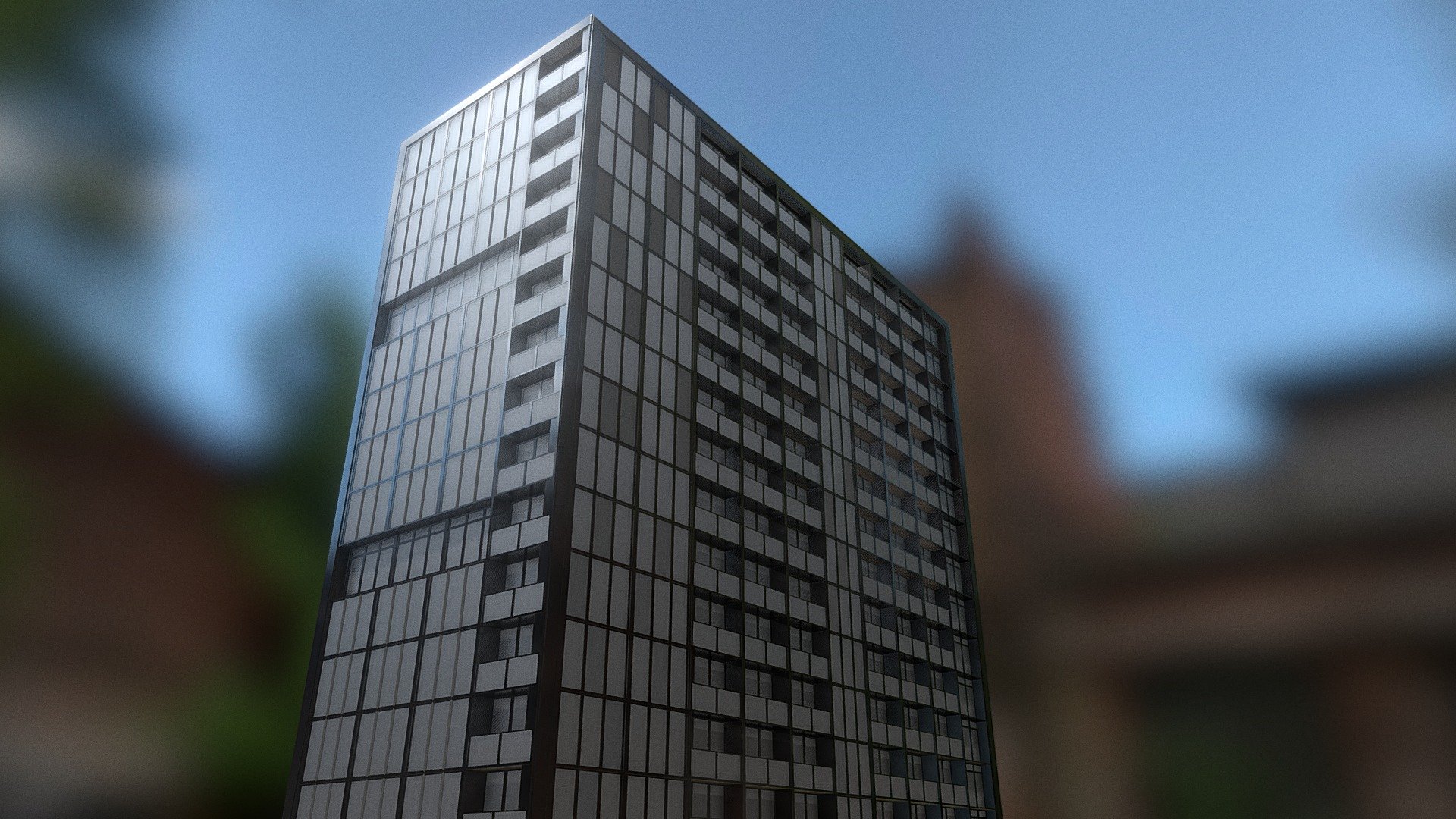 Modern Building - Download Free 3D model by Blender Studio (@Blend_GUY) [23bdeb7] - Sketchfab