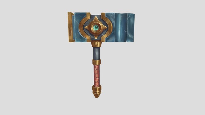 Fantasy Hammer 3D Model