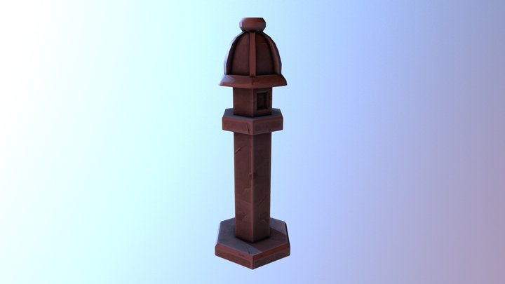 Stone Lantern 3D Model