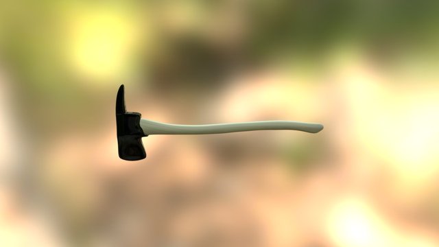 High Poly Axe (only diffuse textures) 3D Model