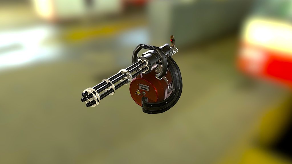 Minigun - 3D model by owestgate [23c0361] - Sketchfab