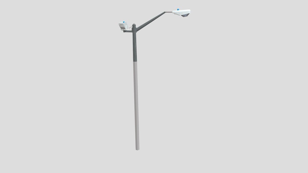 Street light with parking lot light