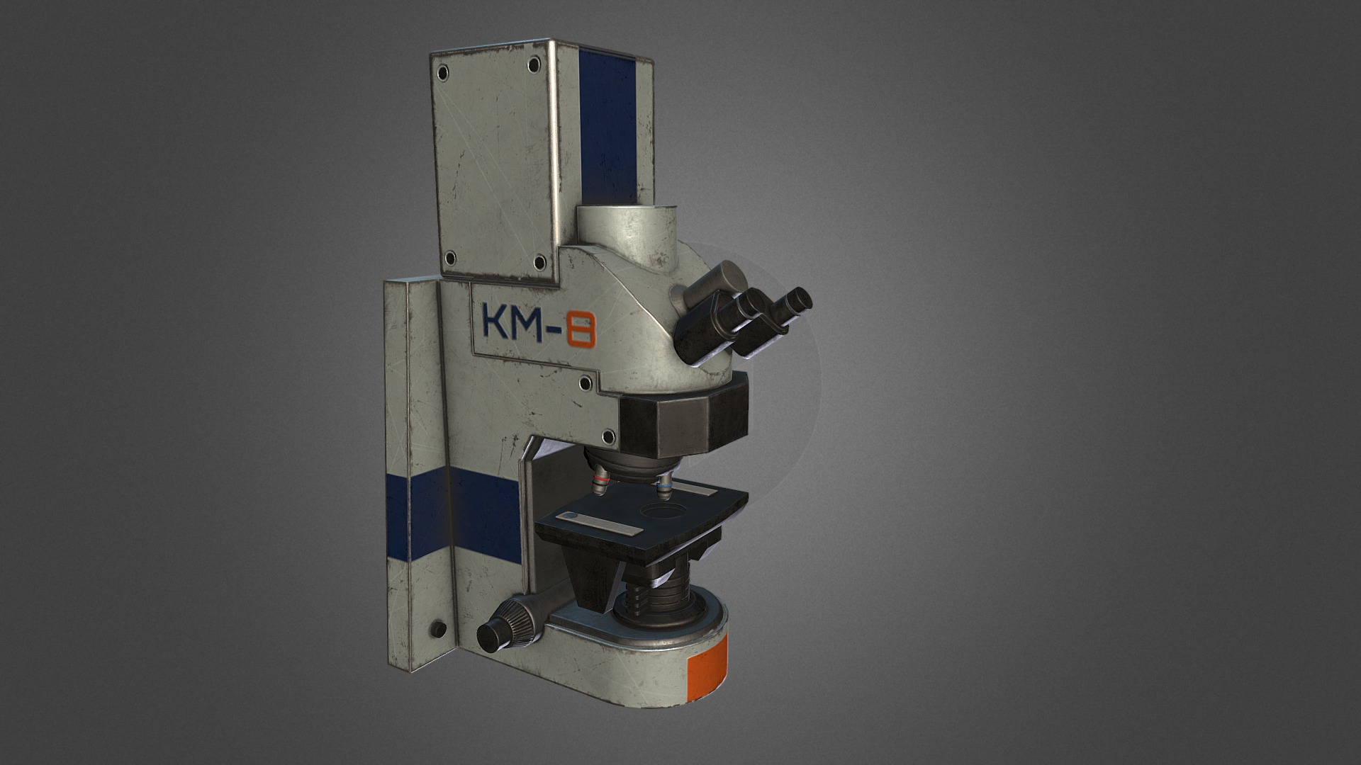 3D model Mass Effect Microscope - This is a 3D model of the Mass Effect Microscope. The 3D model is about a white and blue robot.