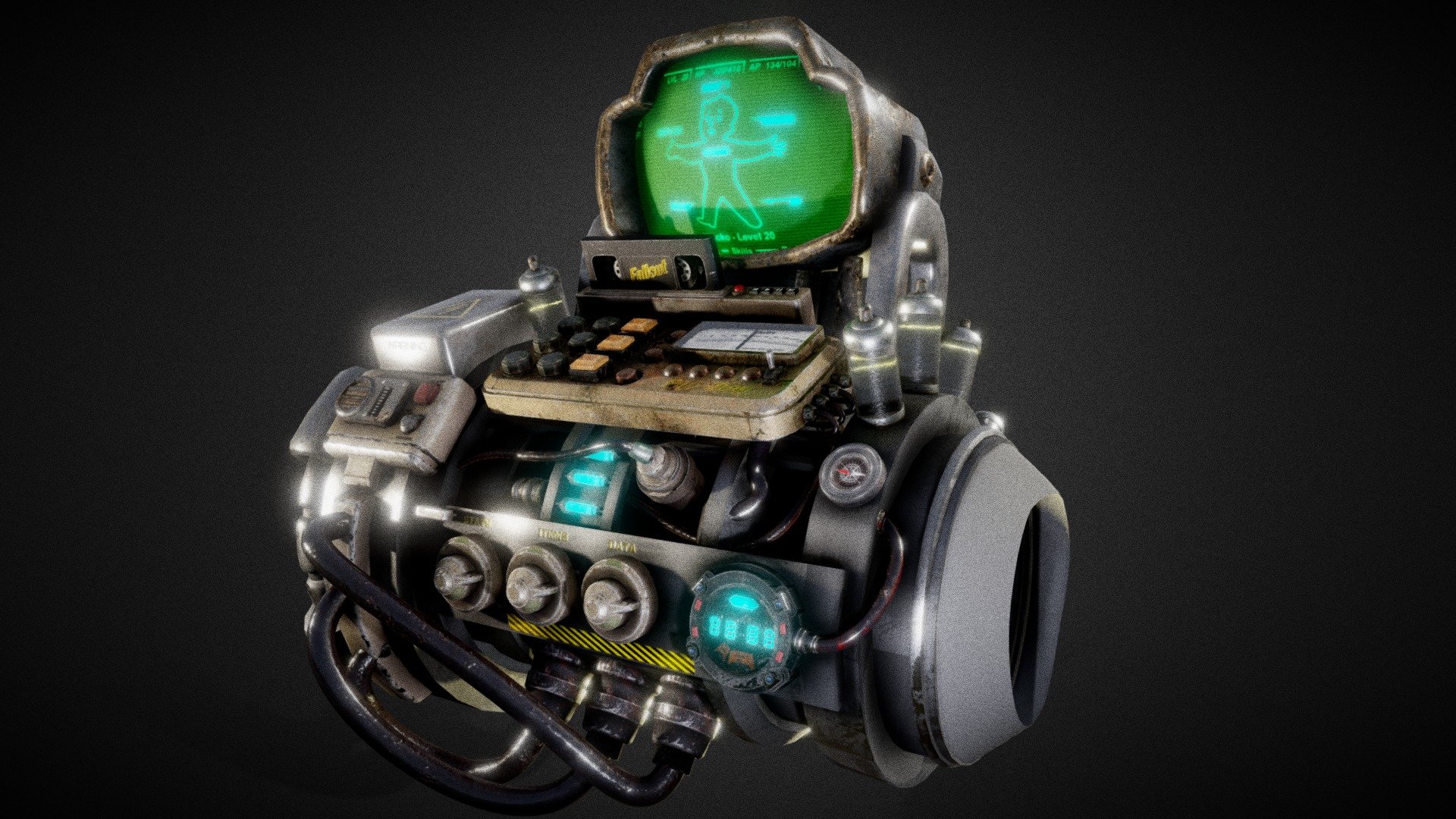 pip boy fallout - 3D model by mister_monopoly [23c140c] - Sketchfab