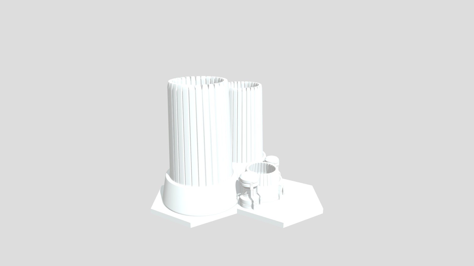 Battletech - Cooling Tower / Rock Cliff Base
