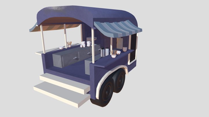 Coffee Trailer 3D Model