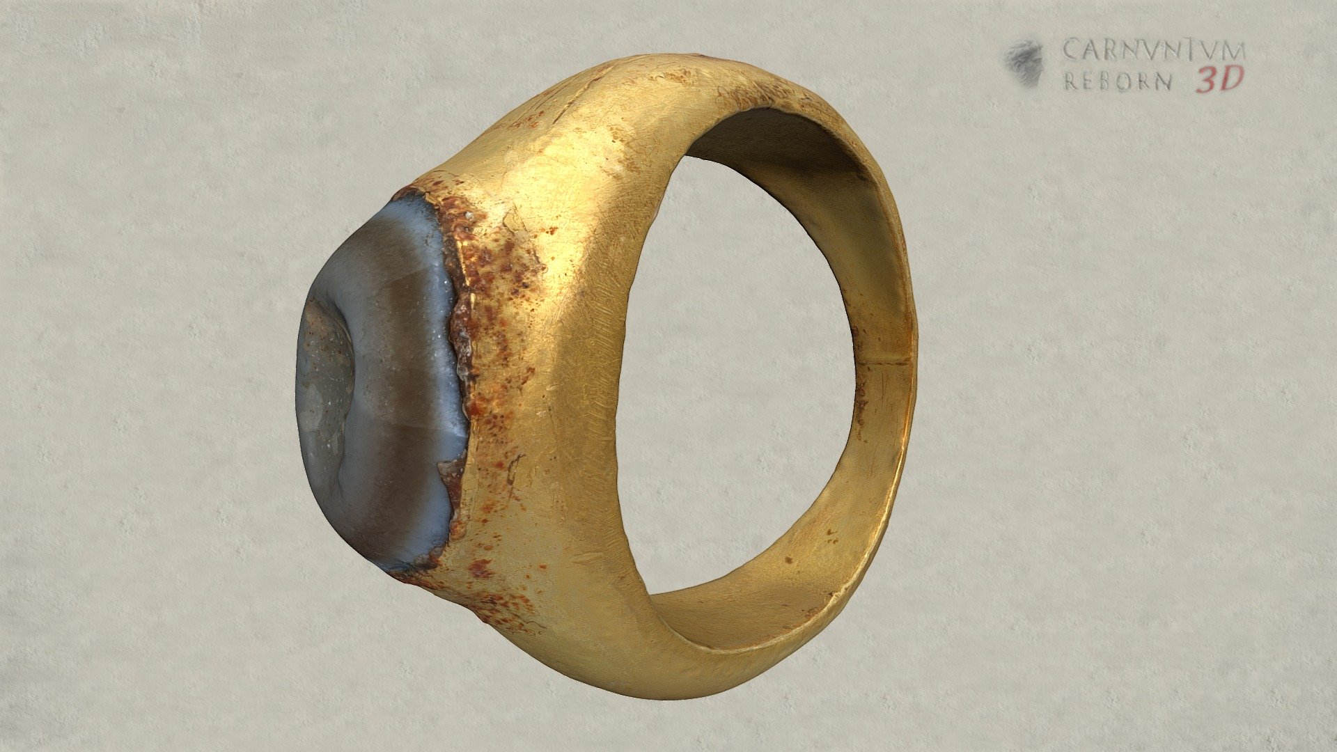 Ring mit Gemme — Sketchfab embed 3D viewer
