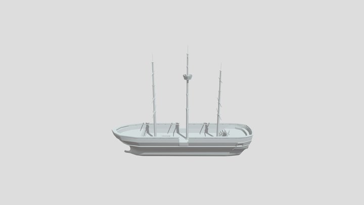 Trail of the Wretched Asset - Ship 3D Model