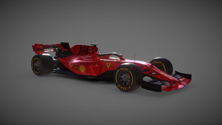 Ferrari F1 2019 3D Model