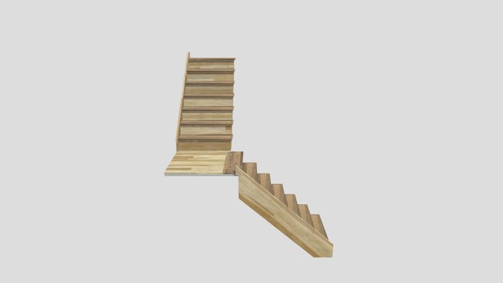 Stair Test - L-Shaped Stair 3D Model