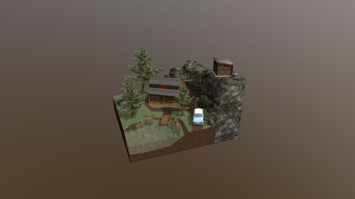 DAE Diorama - GRANDMA HOUSE 3D Model