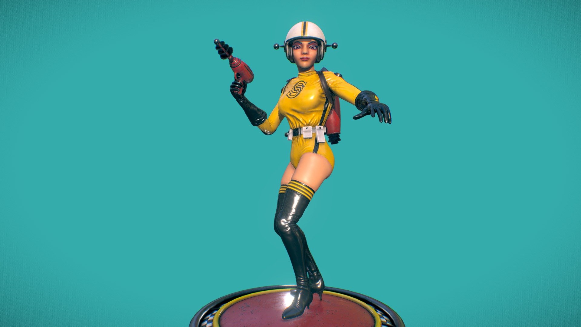 Super SparkGirl — Sketchfab embed 3D viewer