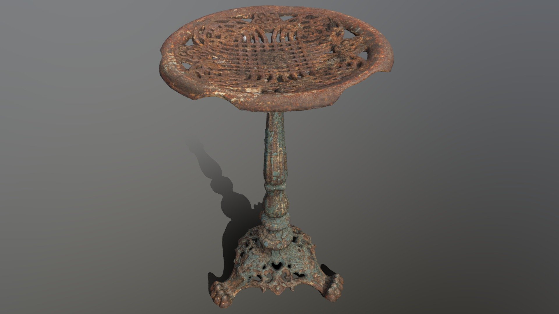 Rusty Metal Stool - Download Free 3D model by Nicolai Kilstrup ...
