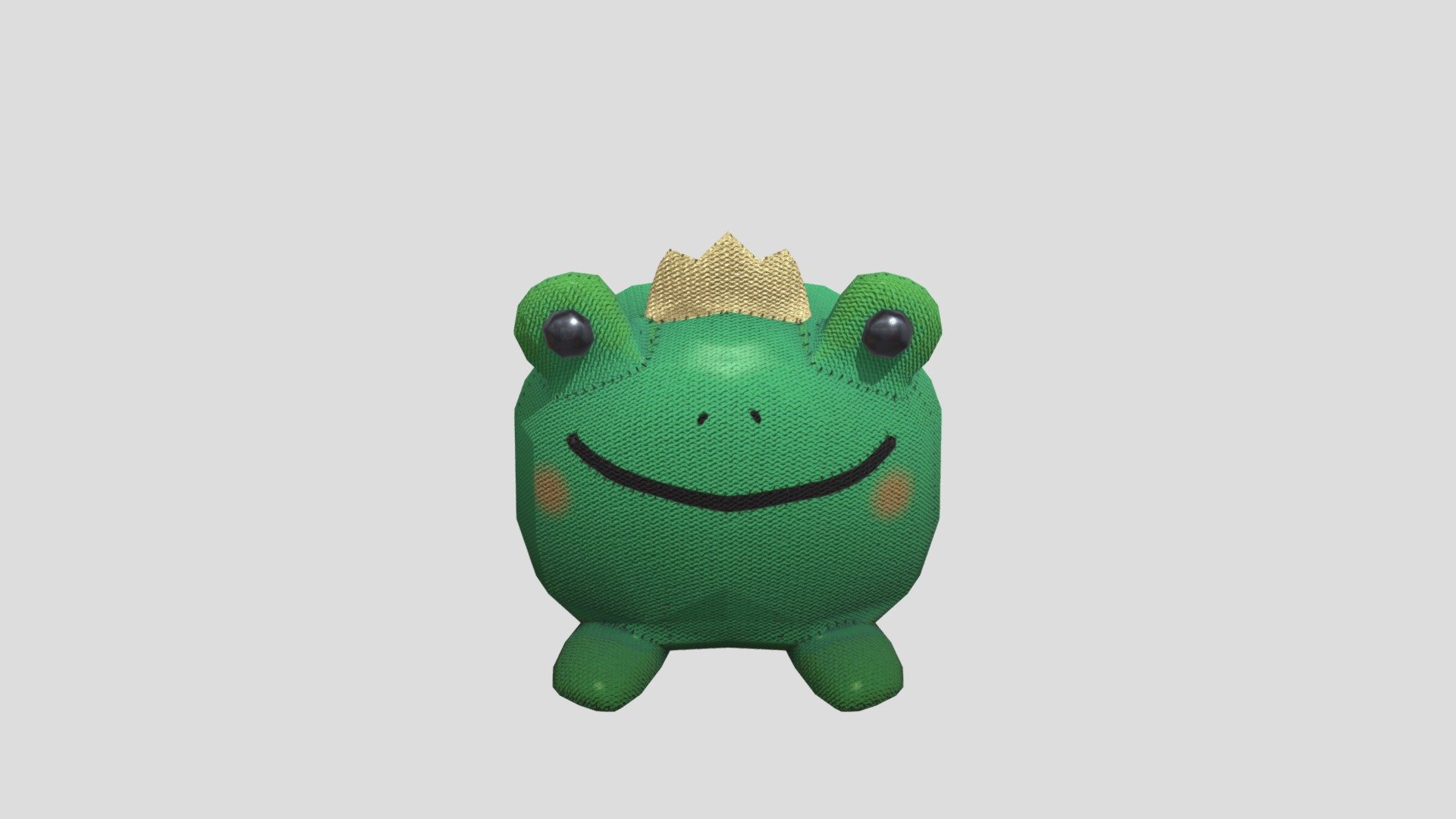 Frog plush - Download Free 3D model by SunnyBuns [23c6857] - Sketchfab