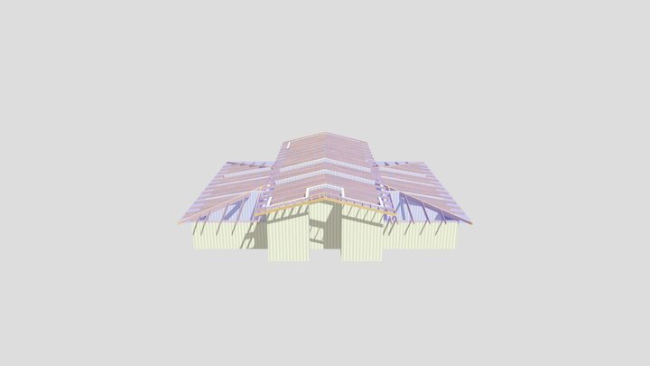 Стропильная система ИП Архыз 3D Model