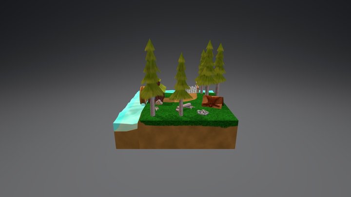 The Grizly Lumberjack 3D Model