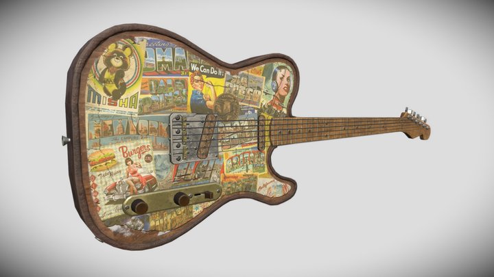 Guitar 3D Model