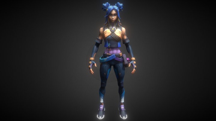 Neon | Valorant 3D Model