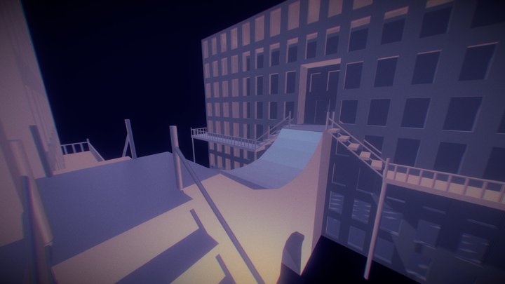 skate ramp buildings dream 3D Model