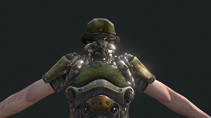 Doom 3 Player 3D Model