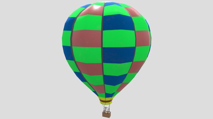 Hot Air Balloon 3D Model