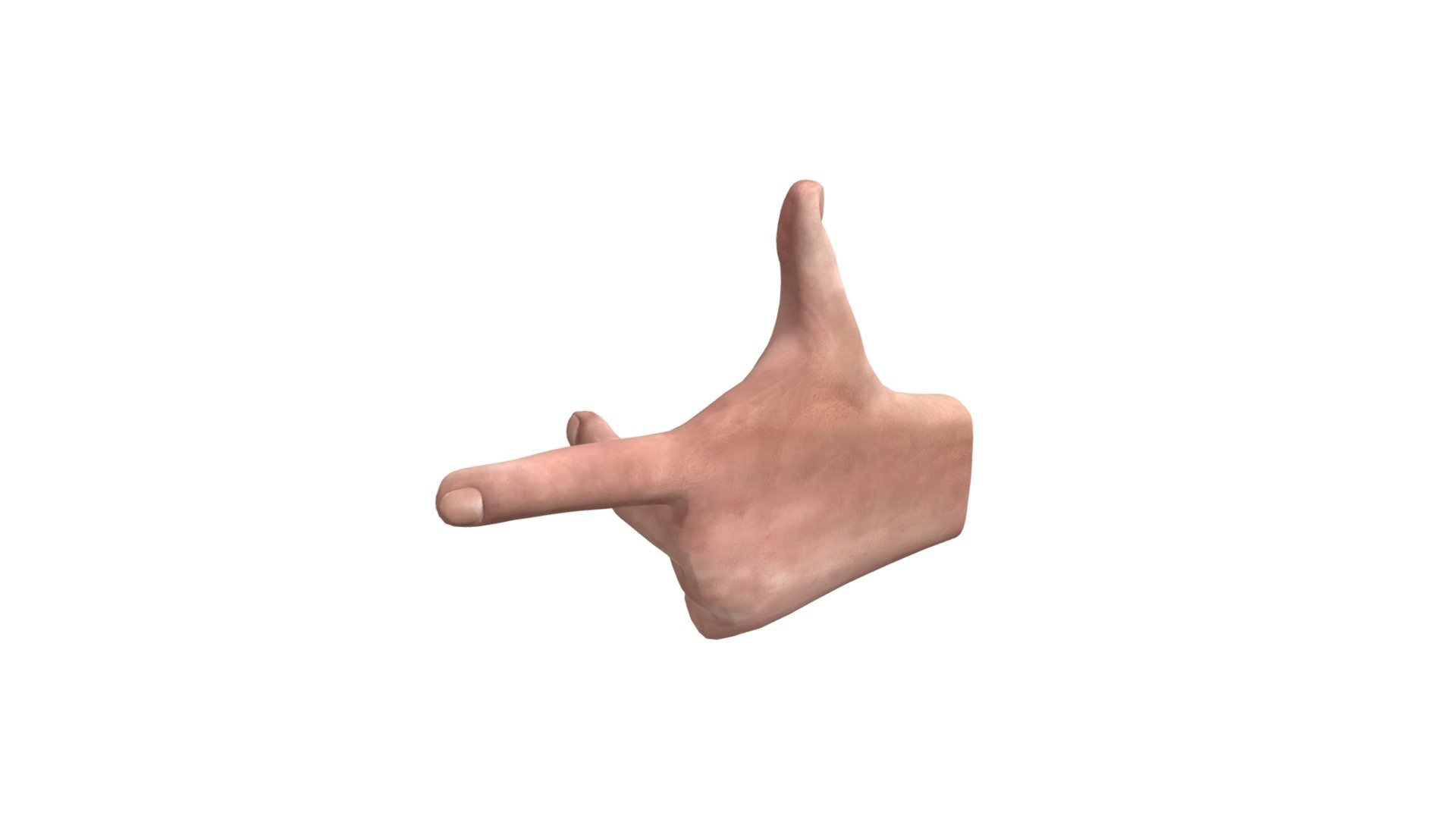 Left Hand Rule 3D Model