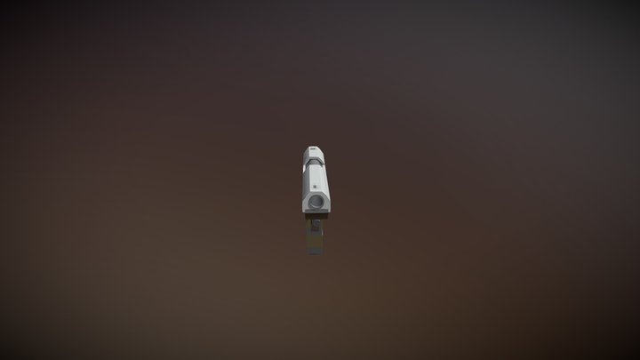 Rust Semi-Auto Pistol 3D Model